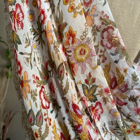 Bailey 44 Silk Wrap Style Sleeveless Blouse Floral Print Size Small - Picture 5 of 12